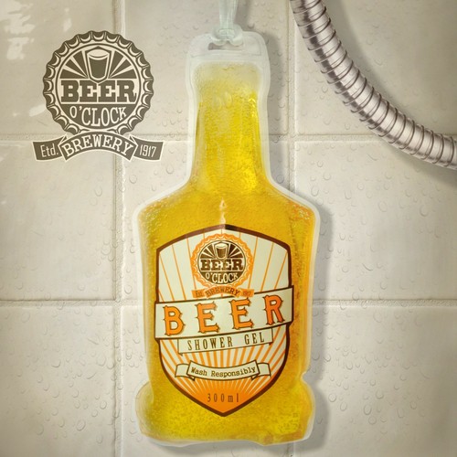 Bottle shaped shower gel - shaped,